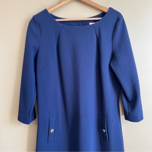LILLY PULITZER Navy Charlene Shift Dress Size Large - Picture 3 of 8